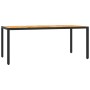 Set de comedor de jardín 7 pzas y cojines ratán sintético negro de , Conjuntos de jardín - Ref: Foro24-3212046, Precio: 666,0...
