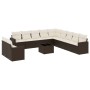 Set Gartensofas und -kissen 12 Stück synthetisches Rattan braun von , Gartensets - Ref: Foro24-3219193, Preis: 805,48 €, Raba...