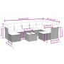 Set of 10 garden sofas and cushions synthetic rattan brown by , Garden sets - Ref: Foro24-3250422, Price: 611,56 €, Discount: %