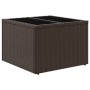 Mesa de jardín superficie cristal ratán PE marrón 55x55x37 cm by , Garden tables - Ref: Foro24-366207, Price: 57,63 €, Discou...