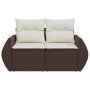Sofá de jardín con cojines 2 plazas ratán sintético marrón von , Outdoor-Sofas - Ref: Foro24-366211, Preis: 181,73 €, Rabatt: %