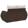 Sofá de jardín con cojines 2 plazas ratán sintético marrón von , Outdoor-Sofas - Ref: Foro24-366211, Preis: 181,73 €, Rabatt: %