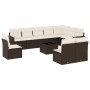 Set of garden sofas 11 pcs cushions synthetic rattan brown by , Garden sets - Ref: Foro24-3219113, Price: 691,82 €, Discount: %