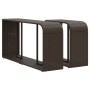 Estantes de almacenaje 2 unidades ratán sintético marrón by , Hangers and shelves - Ref: Foro24-366213, Price: 83,26 €, Disco...