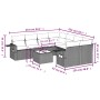 Set de sofás de jardín 9 pzas y cojines ratán sintético marrón by , Garden sets - Ref: Foro24-3252300, Price: 613,09 €, Disco...