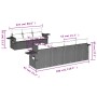 Set sofás de jardín 8 piezas y cojines ratán sintético marrón by , Garden sets - Ref: Foro24-3252270, Price: 546,32 €, Discou...