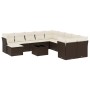 Set Gartensofas und -kissen 12 Stück synthetisches Rattan braun von , Gartensets - Ref: Foro24-3250462, Preis: 769,29 €, Raba...