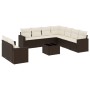 Set mit 10 Gartensofas und -kissen Kunstrattan braun von , Modulare Sofas für den Außenbereich - Ref: Foro24-3251500, Preis: ...