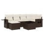 Juego de sofás de jardín 7 piezas con cojines ratán PE marrón von , Gartensets - Ref: Foro24-3252810, Preis: 461,95 €, Rabatt: %