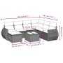 Set sofás de jardín 8 piezas y cojines ratán sintético marrón by , Garden sets - Ref: Foro24-3254050, Price: 510,08 €, Discou...