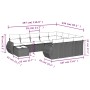Set of garden sofas 11 pcs cushions synthetic rattan brown by , Garden sets - Ref: Foro24-3254270, Price: 723,13 €, Discount: %
