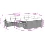 Set Gartensofas 11 Stück Kissen synthetisches Rattan braun von , Gartensets - Ref: Foro24-3253040, Preis: 687,04 €, Rabatt: %