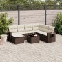 Set sofás de jardín 8 piezas y cojines ratán sintético marrón de , Conjuntos de jardín - Ref: Foro24-3252850, Precio: 501,04 ...