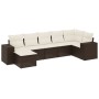 Juego de sofás de jardín 7 piezas con cojines ratán PE marrón von , Gartensets - Ref: Foro24-3255220, Preis: 454,96 €, Rabatt: %
