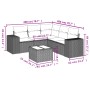 Set sofás de jardín 6 piezas y cojines ratán sintético marrón by , Garden sets - Ref: Foro24-3222562, Price: 408,30 €, Discou...