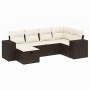 Set sofás de jardín 6 piezas y cojines ratán sintético marrón de , Conjuntos de jardín - Ref: Foro24-3264419, Precio: 400,97 ...