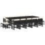 Set comedor de jardín con cojines 15 pzas ratán sintético negro von , Gartensets - Ref: Foro24-3210990, Preis: 791,91 €, Raba...