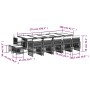 Set comedor de jardín con cojines 15 pzas ratán sintético negro von , Gartensets - Ref: Foro24-3210990, Preis: 791,91 €, Raba...