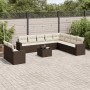Set of garden sofas 11 pcs cushions synthetic rattan brown by , Garden sets - Ref: Foro24-3249712, Price: 725,92 €, Discount: %