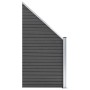 Panel de valla WPC negro 95x(105-180) cm de vidaXL, Paneles de vallas - Ref: Foro24-148974, Precio: 115,66 €, Descuento: %