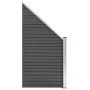 Panel de valla WPC negro 95x(105-180) cm de vidaXL, Paneles de vallas - Ref: Foro24-148974, Precio: 113,90 €, Descuento: %