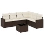 Juego de sofás de jardín 7 piezas con cojines ratán PE marrón von , Modulare Sofas für den Außenbereich - Ref: Foro24-3251360...