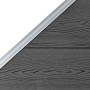 Panel de valla WPC negro 95x(105-180) cm de vidaXL, Paneles de vallas - Ref: Foro24-148974, Precio: 115,66 €, Descuento: %