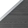 Panel de valla WPC negro 95x(105-180) cm de vidaXL, Paneles de vallas - Ref: Foro24-148974, Precio: 113,90 €, Descuento: %