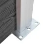 Panel de valla WPC negro 95x(105-180) cm de vidaXL, Paneles de vallas - Ref: Foro24-148974, Precio: 113,90 €, Descuento: %