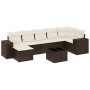 Set mit 8 Gartensofas und Kissen Kunstrattan braun von , Gartensets - Ref: Foro24-3222892, Preis: 531,03 €, Rabatt: %