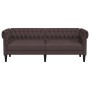 3-seater Chesterfield sofa dark brown fabric by , Sofas - Ref: Foro24-372559, Price: 282,50 €, Discount: %