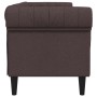 3-seater Chesterfield sofa dark brown fabric by , Sofas - Ref: Foro24-372559, Price: 282,50 €, Discount: %