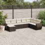 Set sofás de jardín 8 piezas y cojines ratán sintético marrón by , Modular outdoor sofas - Ref: Foro24-3221762, Price: 528,47...