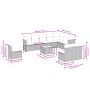 Set Gartensofas 11 Stück Kissen synthetisches Rattan braun von , Gartensets - Ref: Foro24-3217813, Preis: 674,01 €, Rabatt: %