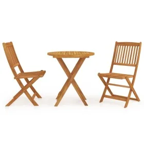 Comedor de jardín plegable 3 piezas madera maciza de acacia de vidaXL, Conjuntos de jardín - Ref: Foro24-3058256, Precio: 172...