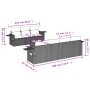 Set mit 8 Gartensofas und Kissen Kunstrattan braun von , Gartensets - Ref: Foro24-3219932, Preis: 514,18 €, Rabatt: %