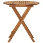 Comedor de jardín plegable 3 piezas madera maciza de acacia