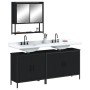 3-teiliges Badmöbel-Set Sperrholz schwarz von , Badezimmermöbel - Ref: Foro24-3214670, Preis: 158,68 €, Rabatt: %
