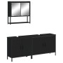 3-teiliges Badmöbel-Set Sperrholz schwarz von , Badezimmermöbel - Ref: Foro24-3214670, Preis: 158,68 €, Rabatt: %