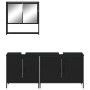 3-teiliges Badmöbel-Set Sperrholz schwarz von , Badezimmermöbel - Ref: Foro24-3214670, Preis: 158,68 €, Rabatt: %