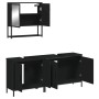 3-teiliges Badmöbel-Set Sperrholz schwarz von , Badezimmermöbel - Ref: Foro24-3214670, Preis: 158,68 €, Rabatt: %