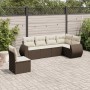 Set sofás de jardín 6 piezas y cojines ratán sintético marrón von , Gartensets - Ref: Foro24-3221432, Preis: 434,77 €, Rabatt: %