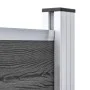 Panel de valla WPC negro 175x146 cm de vidaXL, Paneles de vallas - Ref: Foro24-148985, Precio: 212,19 €, Descuento: %
