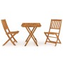 Folding garden dining table 3 pieces solid acacia wood by vidaXL, Garden sets - Ref: Foro24-3058258, Price: 176,82 €, Discoun...