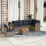 Set mit 7 Gartensofas mit Kissen synthetisches Rattangrau von , Gartensets - Ref: Foro24-3255998, Preis: 492,01 €, Rabatt: %