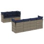 Set de sofás de jardín y cojines 8 piezas ratán sintético gris de , Conjuntos de jardín - Ref: Foro24-3255837, Precio: 596,17...