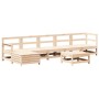 Juego de muebles de jardín 7 piezas madera maciza de pino von , Gartensets - Ref: Foro24-3250616, Preis: 367,79 €, Rabatt: %