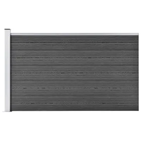 Panel de valla WPC negro 175x105 cm de vidaXL, Paneles de vallas - Ref: Foro24-148976, Precio: 157,93 €, Descuento: %