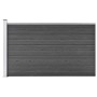 Black WPC fence panel 175x105 cm by vidaXL, fence panels - Ref: Foro24-148976, Price: 143,78 €, Discount: %