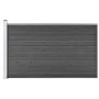 Panel de valla WPC negro 175x105 cm de vidaXL, Paneles de vallas - Ref: Foro24-148976, Precio: 147,11 €, Descuento: %